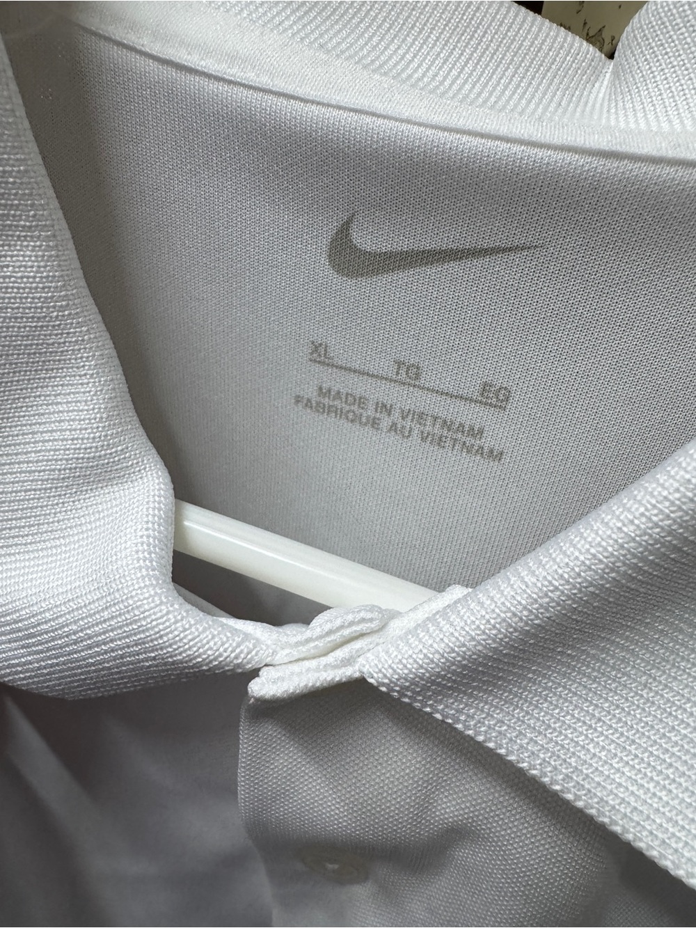 Nike Men’s White Polo Performance Shirt - Picture 3 of 6